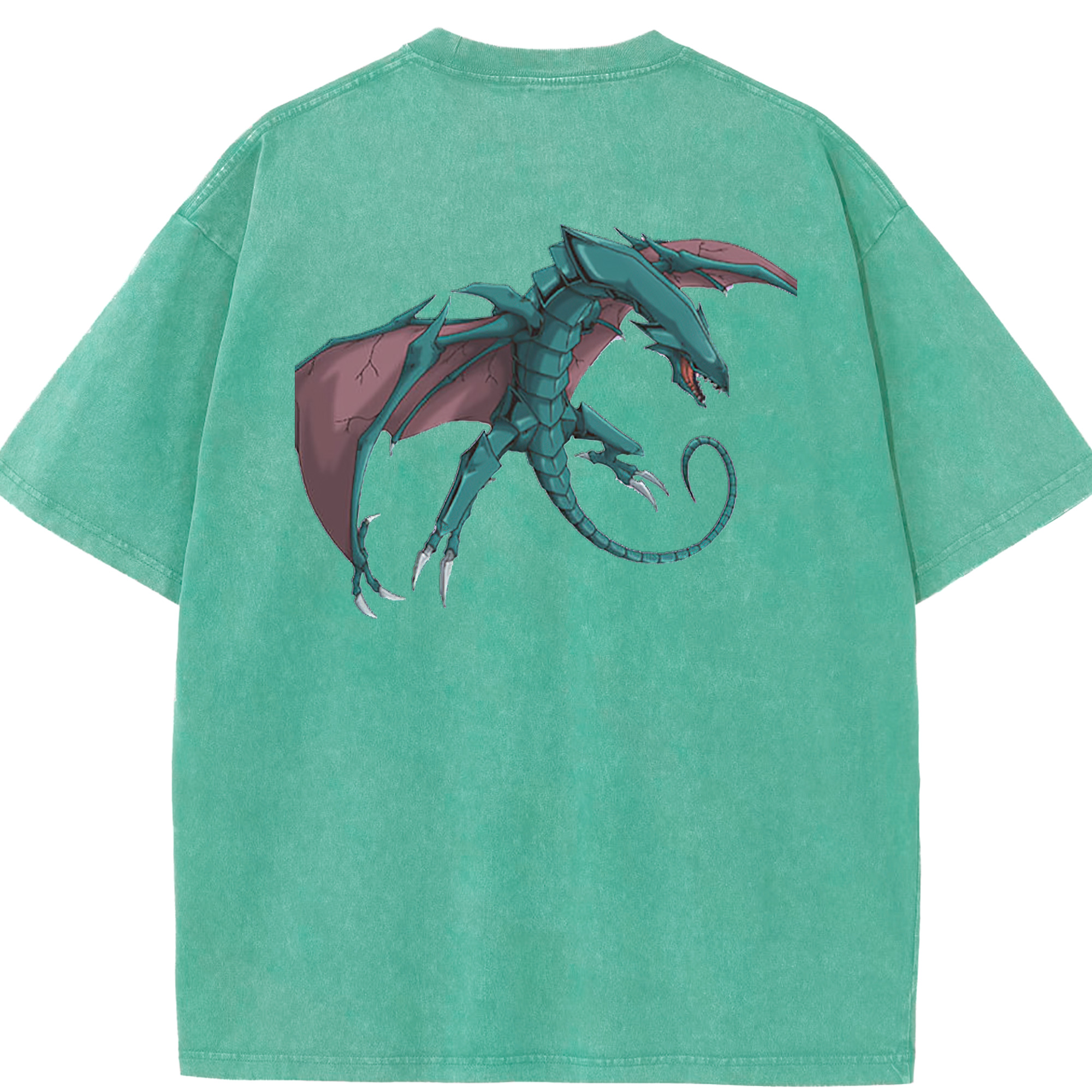 （画像用） 遊☆戯☆王 Yu-Gi-Oh! 綿100% ヴィンテージ風 半袖Tシャツ（背面プリント）